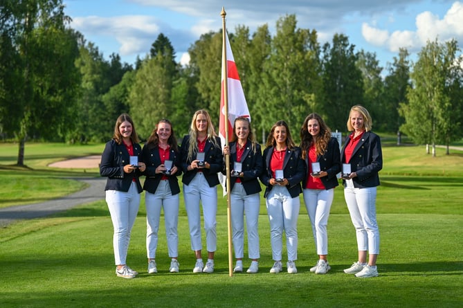 Lottie Woad (left) was part of the England Women's team which won silver at the European Team Championship
