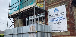 Urgent repairs currently taking place at The Triangle Centre in Liss