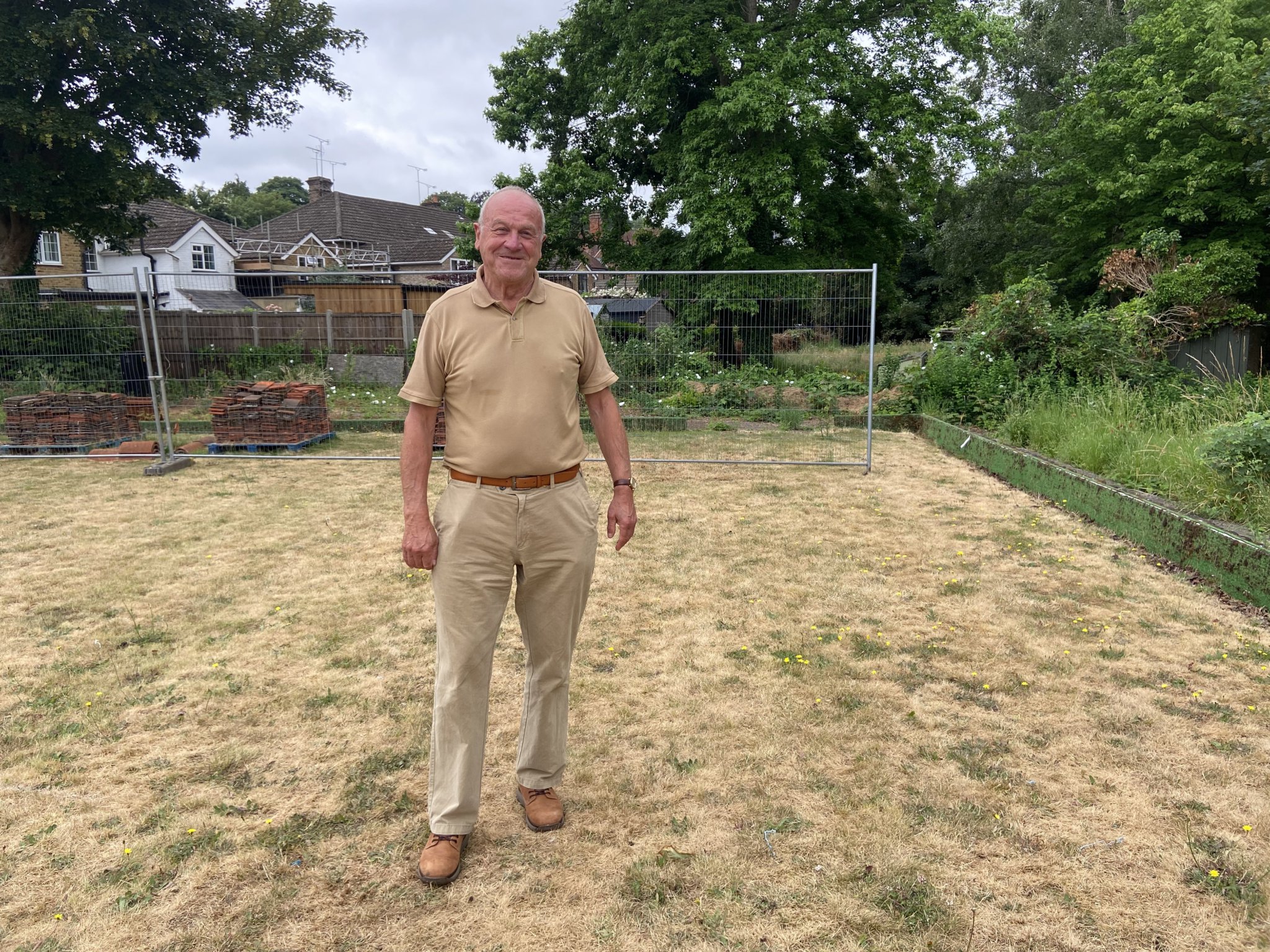 Farnham Croquet Club’s Andy Walker at the bowls green on Gostrey Meadow