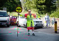 Retiring Bill is Simply The Best lollipop man in Petersfield