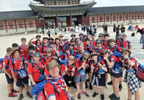 Farnham and Haslemere scouts arrive for South Korean adventure