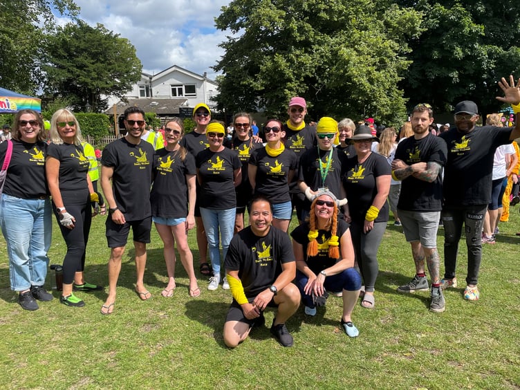 The Holy Cross Hospital Dragon Boat crew