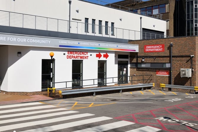 Patients are asked to limit the number of people accompanying them in the Royal Surrey's A&E during the transformation