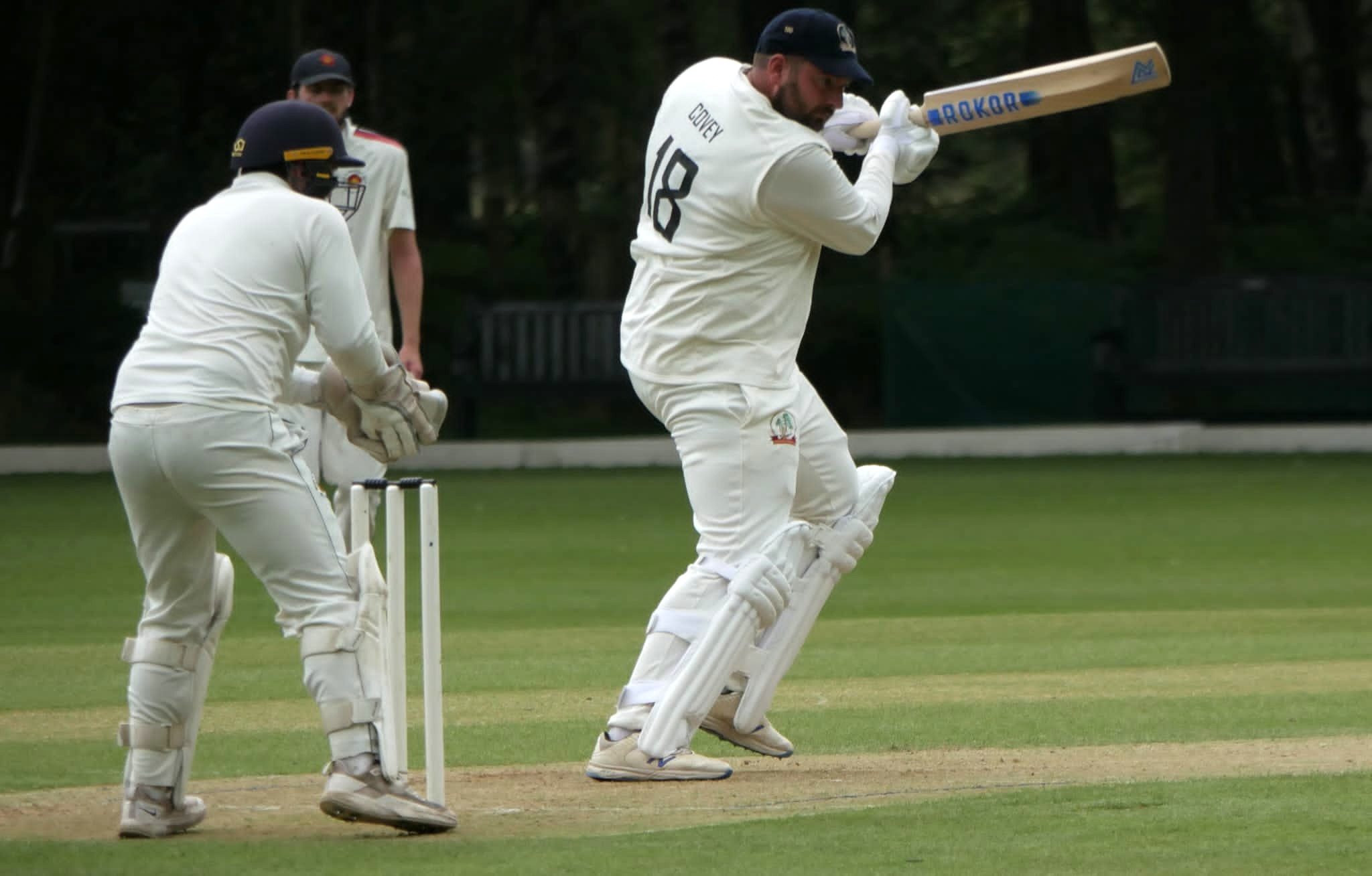 Ryan Covey hits out during Liphook’s win