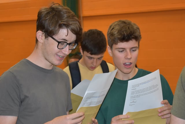 Petersfield School students jump for joy at GCSE success
