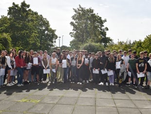Eggar's School in Alton delighted so many pupils got top GCSE grades