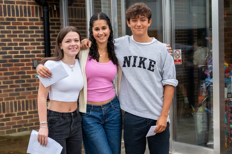 GCSE results day, Alton School, August 24th 2023.