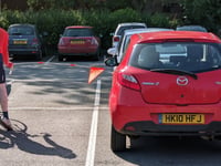 Farnham's new cycle tracks to lag a year behind town centre works