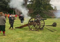Video: Cannon fire rings out across Farnham as castle hosts open day