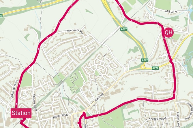 Jon Walker Memorial Walk Route