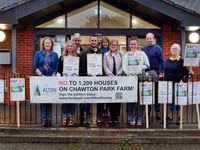 Chawton Park Farm anti-houses petition given to East Hampshire council