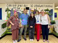 Alton surgery children's waiting room transformed by animals mural