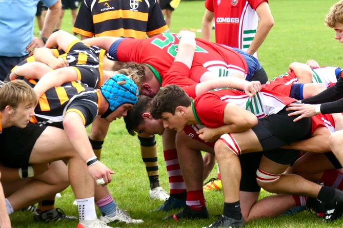 Action from Petersfield Colts’ 33-22 defeat at Portsmouth Colts