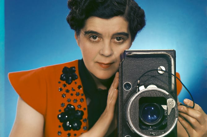 Self-Portrait with Vivex One-Shot Camera by Yevonde (1937)