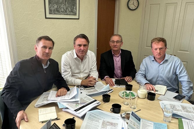 South West Surrey MP and chancellor Jeremy Hunt and Farnham and Bordon parliamentary candidate Greg Stafford met Farnborough airport CEO Simon Geere last week to discuss the proposed expansion from 50,000 to 70,000 flights a year