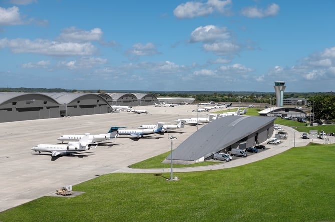 Farnborough Airport's solar installation project will encompass various structures, including the airport’s iconic curved hangar roofs, terminal building, control tower, Ground Support Facility building, and the Aviator Hampshire hotel