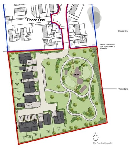Elivia Homes has applied for planning permission to build 23 homes and a LEAP playground on an ancient orchard in Badshot Lea