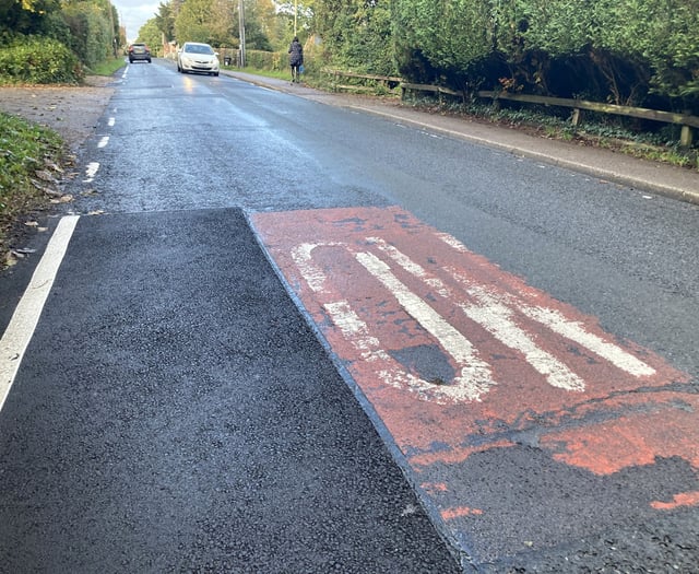 Council promises to finish job after sketchy painting on Liss road 