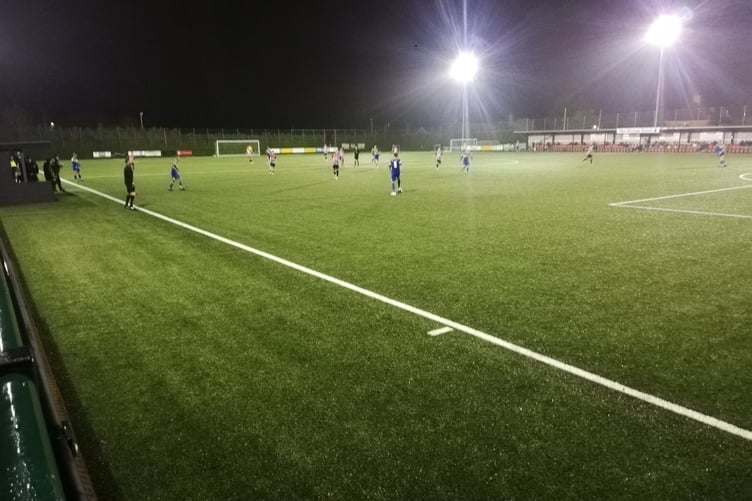 Action from Petersfield’s 4-1 defeat at Shaftesbury