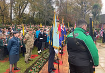 Watch: Hundreds attend Farnham's Remembrance service in Gostrey Meadow