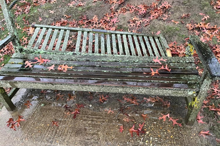 Memorial bench vandalised at Liphook rec