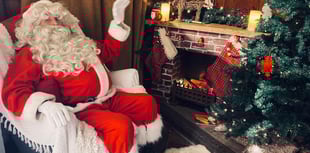 Santa Claus coming to the Binsted Christmas Fair