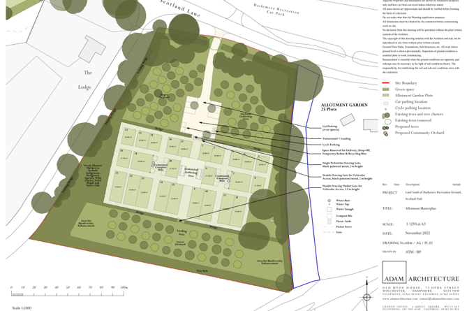 Artist impression of proposed allotments