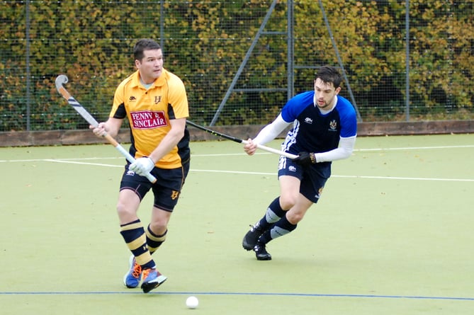 Action from Haslemere Hockey Club's 5-0 win against Henley