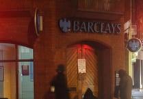 Climate protesters glue shut doors of Barclays bank in Farnham