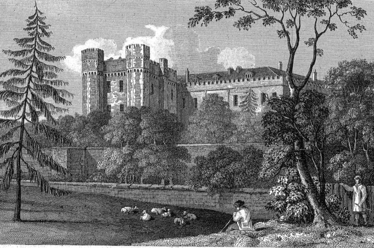 An engraving of Farnham Castle dated 1830