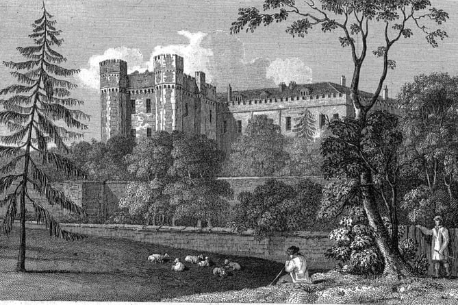 An engraving of Farnham Castle dated 1830