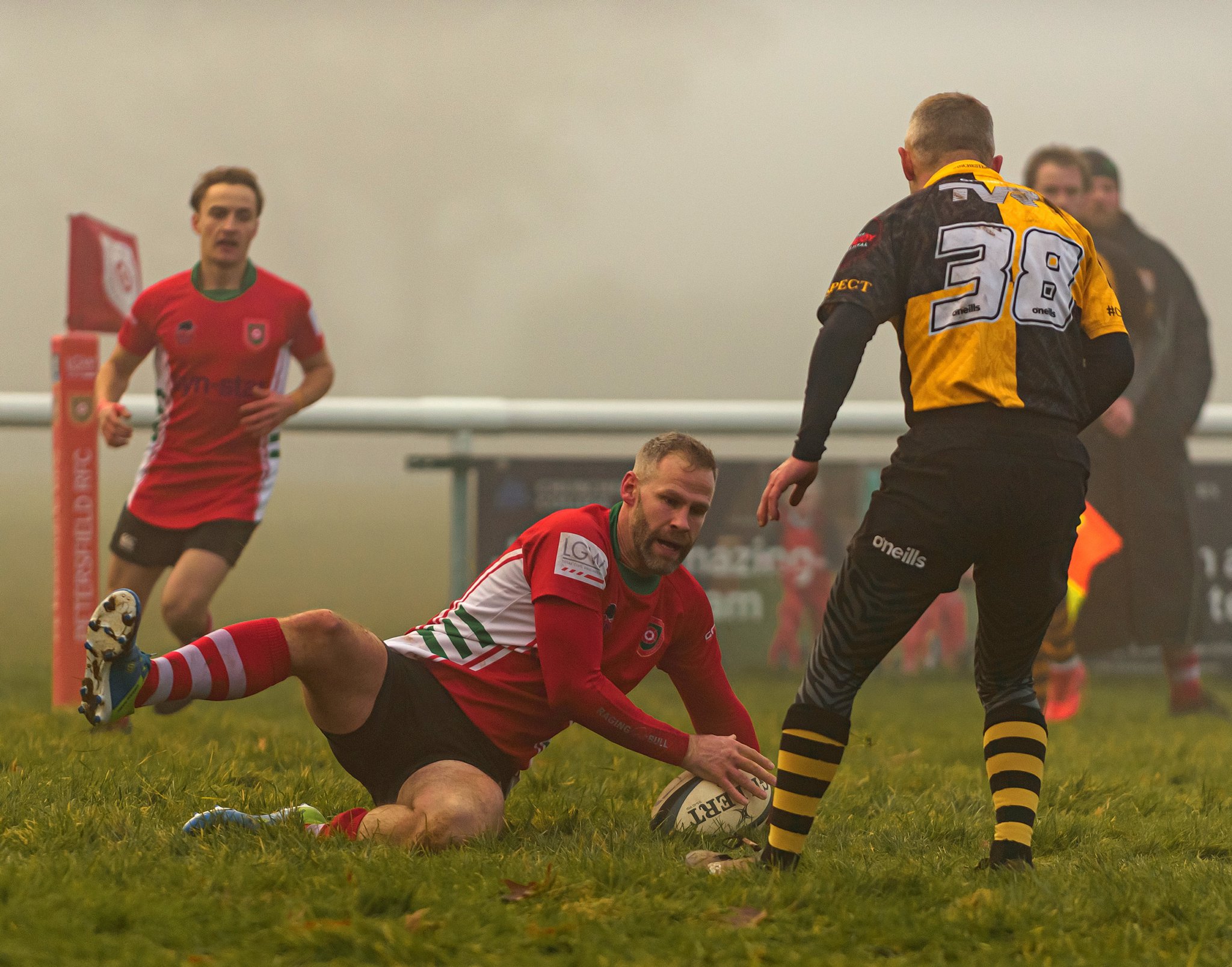Jay Bremner scores his first try