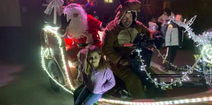 Video: Santa's Sleigh visits Alton's Barley Fields