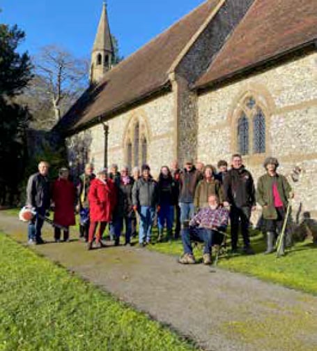St Johns Church, Langrish, December 2023.