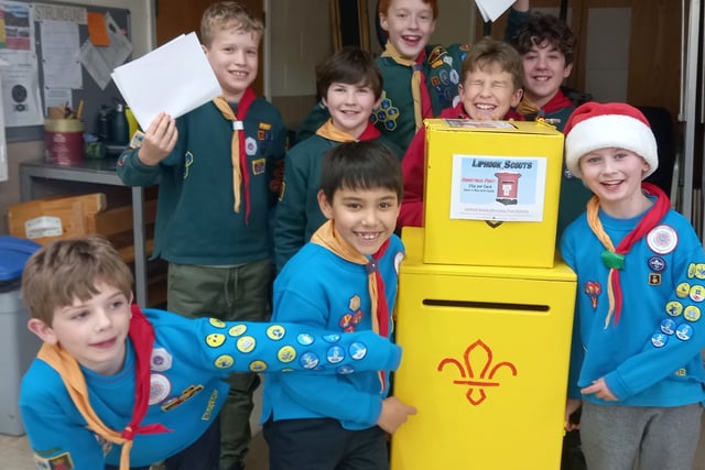 Last chance to get your Christmas cards posted by the Liphook scouts