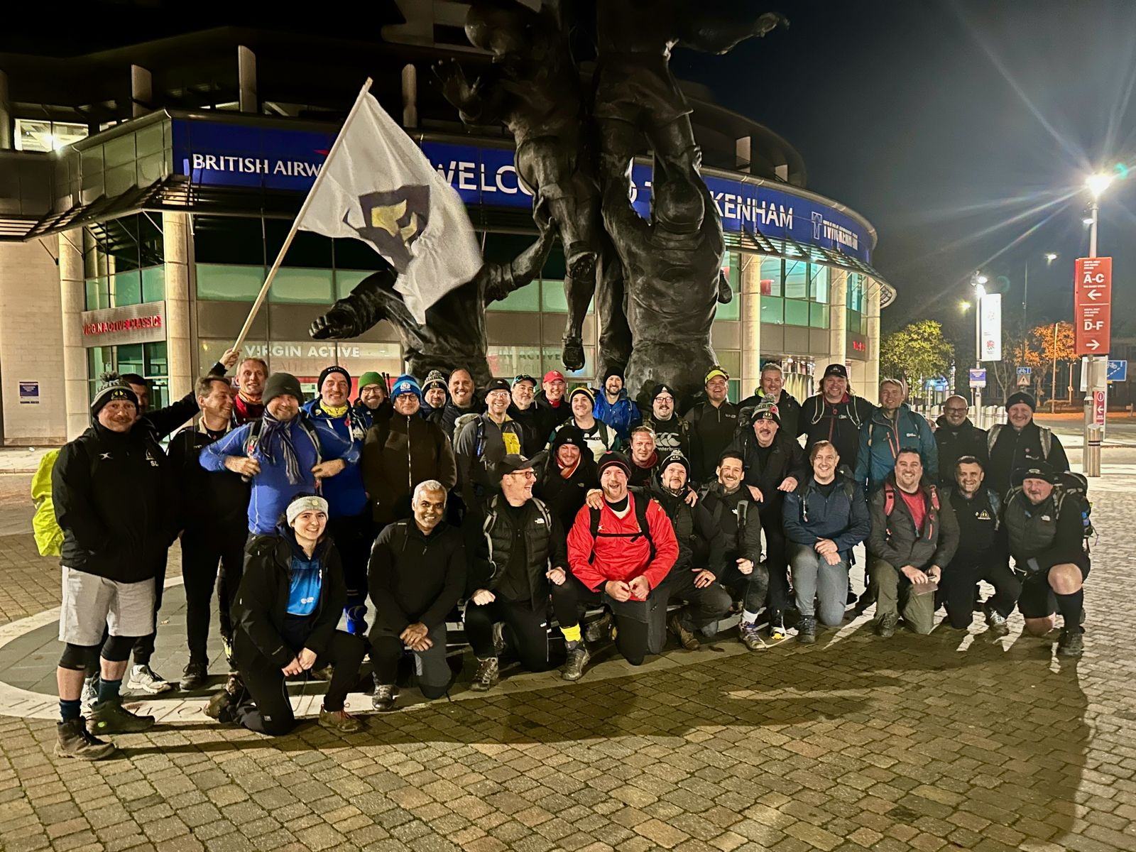 The 2023 Twickenham Stadium to Farnham RFC walk went off without a hitch