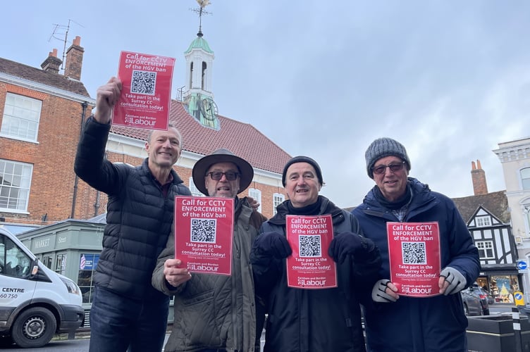 Local Labour activists are calling on people to take part in the Farnham HGV camera consultation