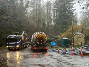 Huge sewage leak in Churt threatens stream flowing into Frensham Pond