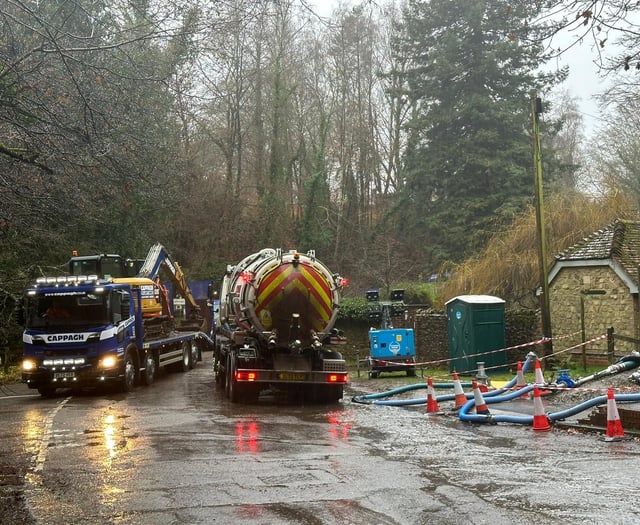Huge sewage leak in Churt threatens stream flowing into Frensham Pond