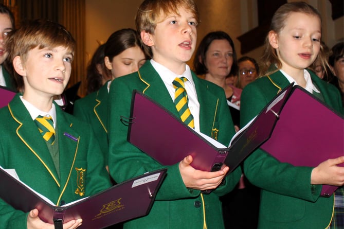 Edgeborough School's chamber choir delighted audiences