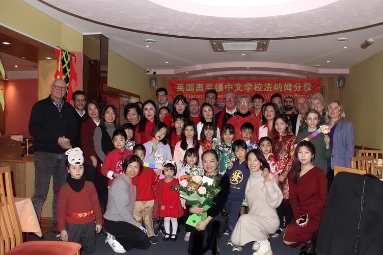 The mayors of Farnham and Waverley were among the guests as OCLS Farnham Chinese School celebrated the Lunar New Year at the Lucky Star restaurant in Wrecclesham