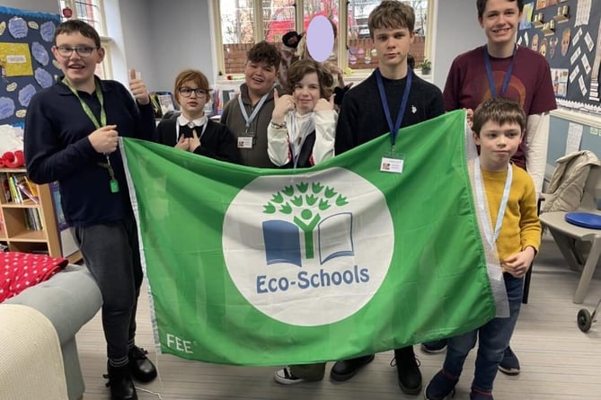 Eco Schools - Undershaw pupils raise Green Flag