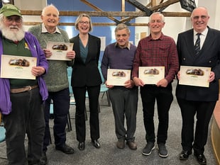 Watercress Line gives certificates for 50 years of volunteering
