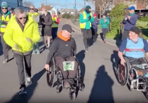 Farnham teen completes 10km in a wheelchair alongside Paralympian hero