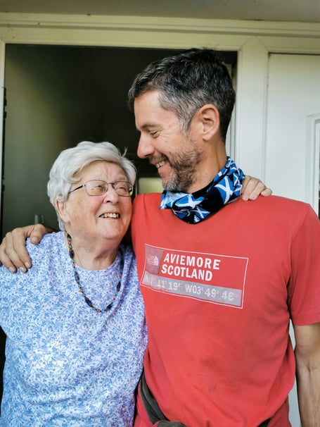 Dementia Champion Alastair Shanks and his granny Molly