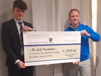Junior Blacknest Golf Club members give £1,740 to The Golf Foundation