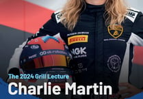 Lecture at Churcher’s College features racing driver Charlie Martin