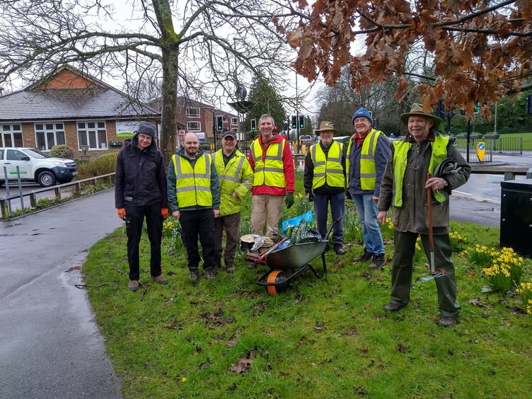 Weyhill in Bloom volunteers