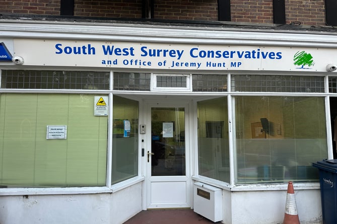 Jeremy Hunt's Hindhead office