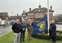 Haslemere Mayor waves the flag for Commonwealth Day